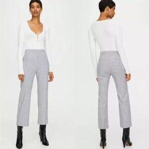 Aritzia Wilfred Gingham Kick Flare Pants